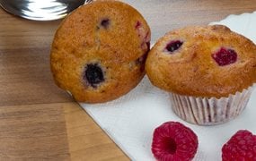 Rezept für Joghurt Beeren Muffins