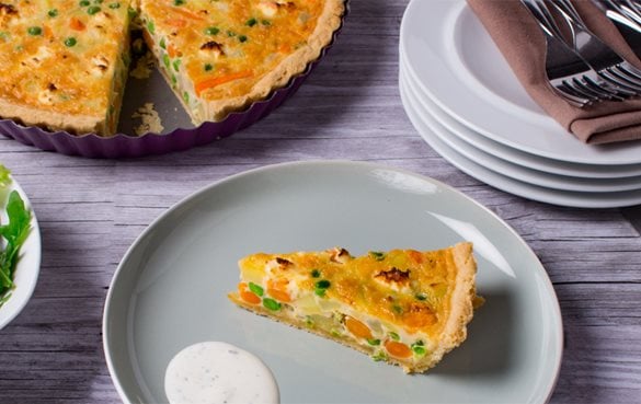 Iglo Gemüsequiche mit jungem Sommergemüse
