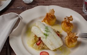 Iglo Rezept für Rhabarbergemüse mit Fenchel und Kabeljau