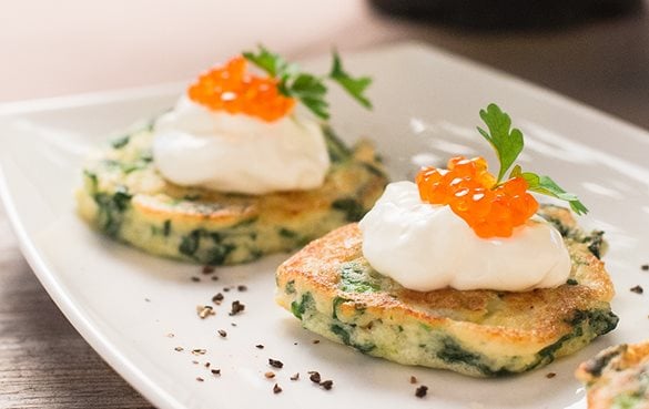 Iglo Spinat Erdapfel Blinis