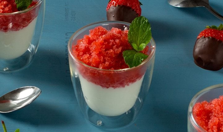 Iglo Erdbeer Granitee mit Joghurt