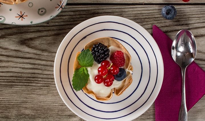 Iglo Knuspriges Beerenschüsserl mit Topfencreme