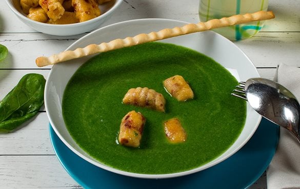 Iglo Spinat mit gebratenen Tomatengnocci