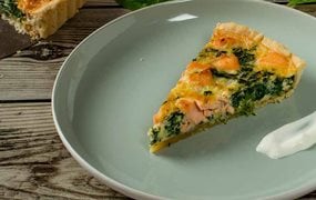 Spinat Quiche mit Lachs | iglo