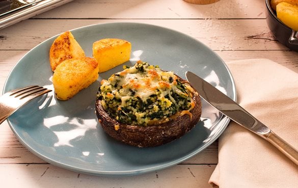 Iglo Überbackene Pilze mit Spinat