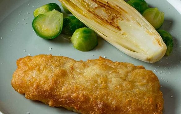 Iglo Ofenbackfisch mit Iglo Kohlsprossen und Chicoree