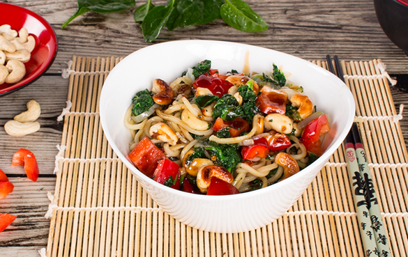 Iglo Asianudel Wok mit Blattspinat