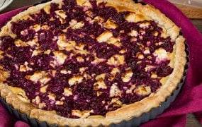 Iglo Rotkraut Ziegenkäse Tarte