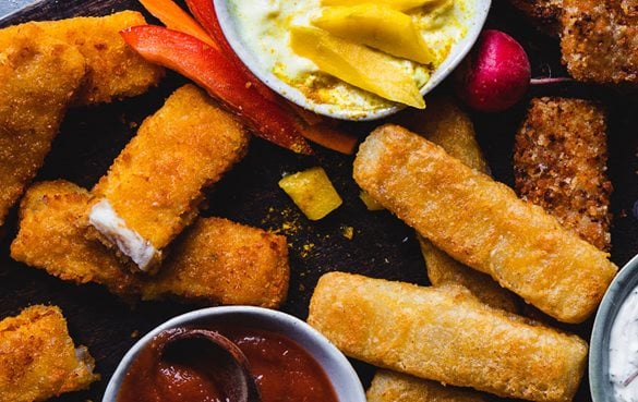 Iglo Rezepte Fischstaebchen mit dreierlei Dip