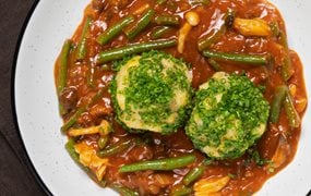 Fisolen-Schwammerl-Pot