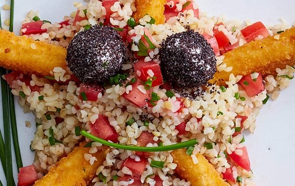 Fischstäbchen als Seestern Kindergericht