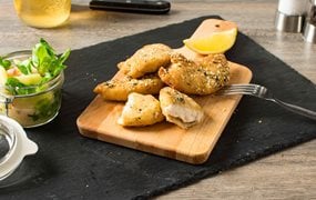 Backhendl mit Vogerlsalat