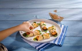 Fischstäbchen Wrap 