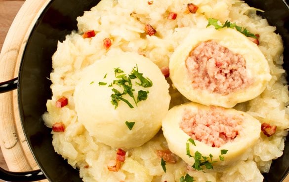 Iglo Knödel mit Krautsalat Rezept