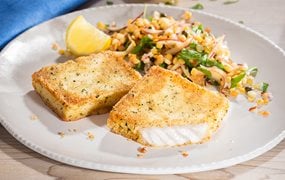 Polar Dorsch Müllerinmit Linsensalat