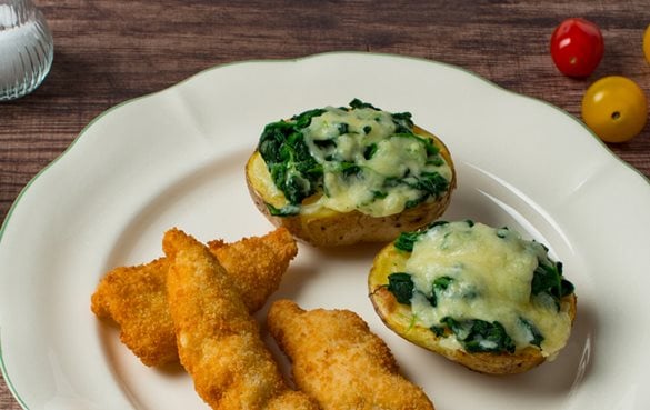 Rezept für belegte Ofenkartoffel