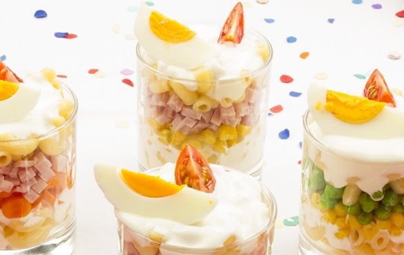 Iglo Gemüse Nudel Schichtsalat Rezept