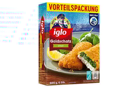 Goldschatz Spinat 600g Packung