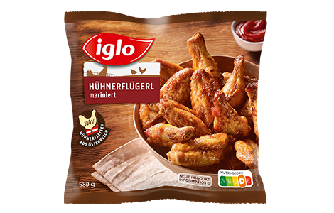 iglo Hühnerflügerl mariniert