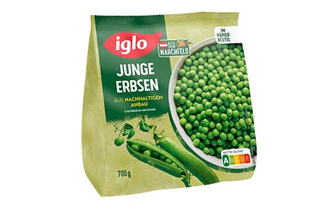 Junge Erbsen 700g Packung