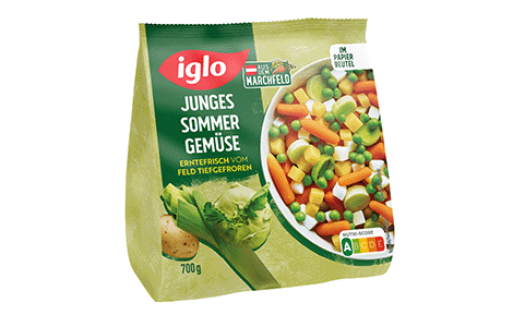 Sommergemüse von iglo, eine bunte Mischung.