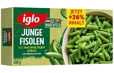 Junge Fisolen Packung