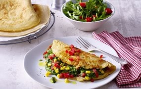 laktosefreier pfannkuchen mit rahm spinat fuellung