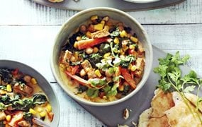 Colette vegetarische curry met spinazie