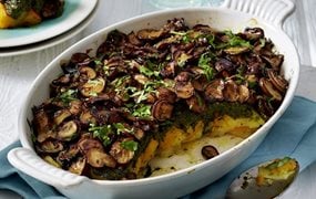  rezepte spinat rezepte vegane ofenschotel mit spinazie pompoen champignons